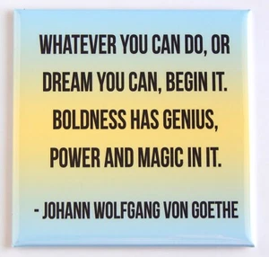 "Whatever You Can Do..." FRIDGE MAGNET inspirational quote - Picture 1 of 3