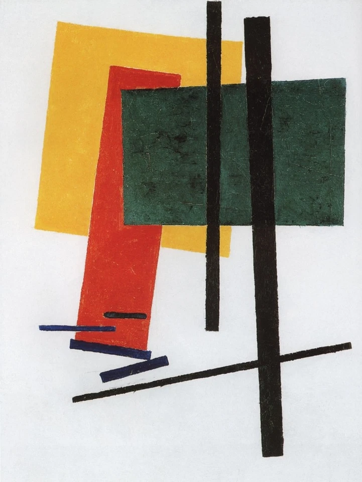 Suprematism Kazimir Malevich Art Print Circa 1916 Abstract Geometric Modernism - Image 1 of 1