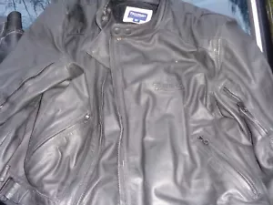 Triumph Armored Leather Biker Jacket Size 46 US - Picture 1 of 10