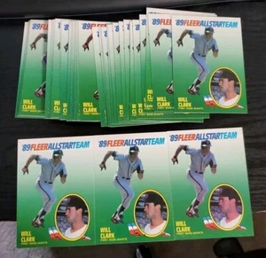 1989 Fleer All Star Team #3 Will Clark 40 Card Lot - Picture 1 of 2