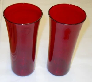 Trompeta Kaj Franck Rojo Rubí Vintage 1725 Vasos Boca Soplado Nuutajärvi Finlandia - Imagen 1 de 1