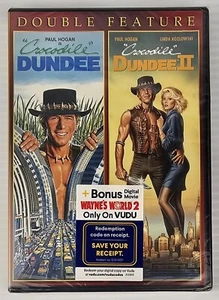 Crocodile Dundee / Crocodile Dundee II (DVD) Double Feature Paul Hogan Sealed - Picture 1 of 7