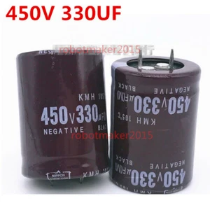 2 pines condensador electrolítico de aluminio 450V 330uF 330mfd 30X40 mm radial - Imagen 1 de 4