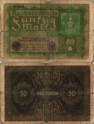 Germany 50 Mark 1919 P-66 #4360 - Image 1 of 3