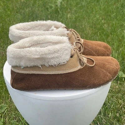 Zapatillas Sperry Elayna para mujer 8 marrón cuero gamuza piel sintética forradas cómodas cálidas Foto 1 de 4