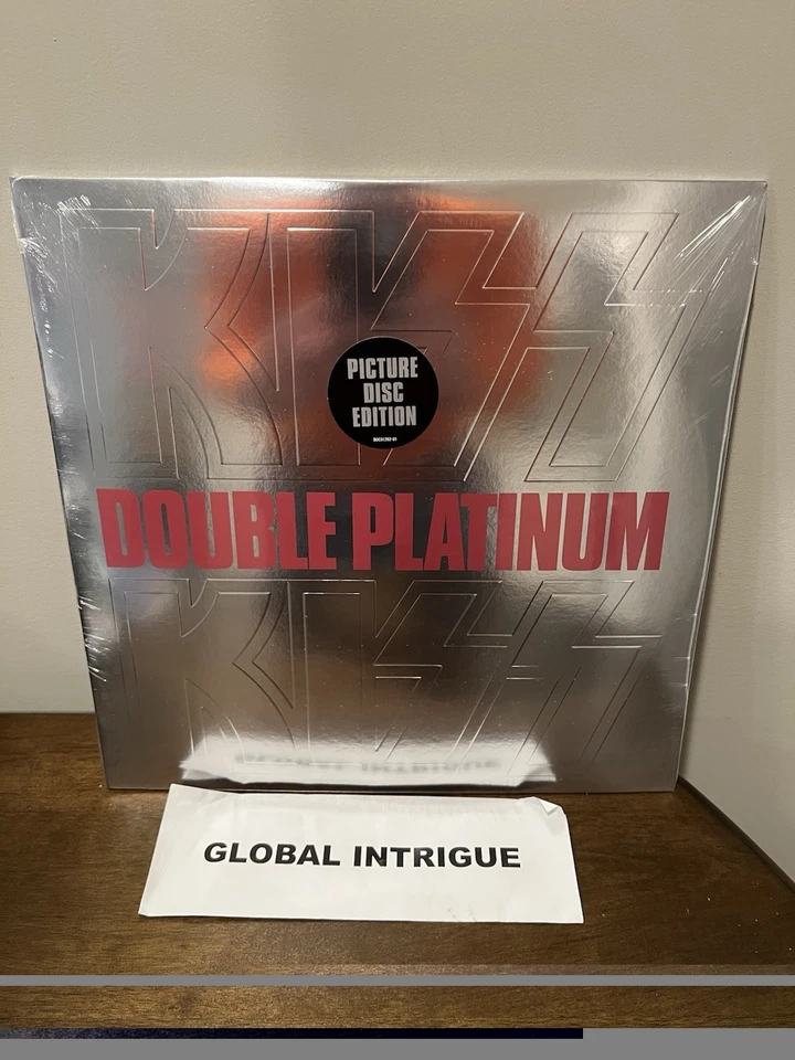 KISS Double Platinum Picture Disc 2xLP Limited Edition KISS Embossed - New - Image 1 of 4