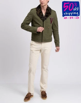 PVP €810 VERSUS VERSACE Chaqueta IT46 US36 UK36 S León Botones Cuello Foto 1 de 4