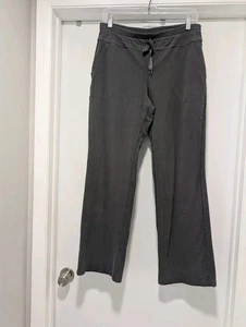 Pantaloni pull-on Athleta grigio antracite gamba svasata taglia MP media cotone/spandex - Foto 1 di 5