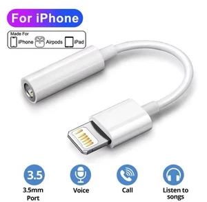 Adattatore per Apple iPhone 3.5mm Jack Aux Cuffie Audio - Foto 1 di 4
