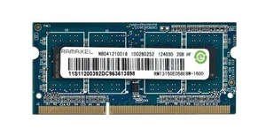 RAMAXEL 2GB DDR3 1600MHz CL11 Laptop RAM SO-DIMM - Picture 1 of 1