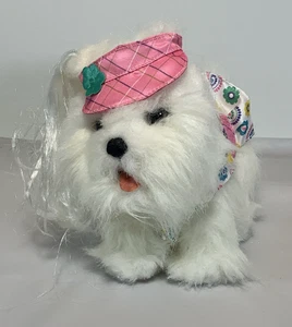 Furreal Fur Real Friends Plush Walking Pup White Yorkie Dog Puppy Long Hair 2009 - Picture 1 of 5