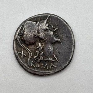 Roman Republic Silver Denarius Roma Ca. 114 BC Ancient Coin - Picture 1 of 6