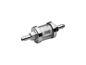 Inline Petrol Fuel Filter for 1/4" 6mm Line See-Through Clear Glass Universal - Picture 1 of 3