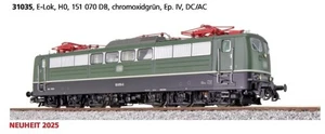 ESU 31035 E-Lok BR 151 070 Sound Licht heb-senkbare Panto DB in OVP mit GARANTIE - Bild 1 von 3