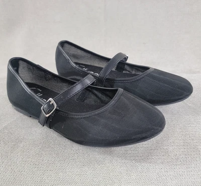 Jellypop плоскостях женщин 6,5 М Torro черная сетка Мэри Джейн балет туфли - Изображение 1 из 4