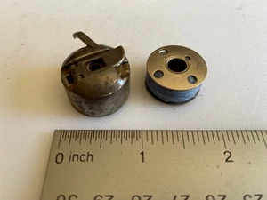 Singer 15 Sewing Machine Part - 125291 Bobbin Case & Bobbin - Picture 1 of 3