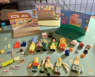 Игровые наборы Simpsons Blocko от 2002-40 штук, включая Мардж, Лизу, Апу + больше! - Изображение 1 из 4