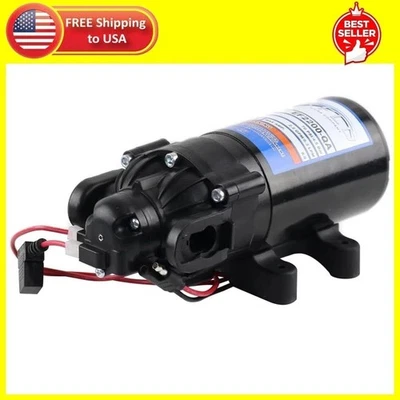 Bomba de diafragma Everflo EF2200-QA-BOX 2,2 GPM 12 V - Puerto de conexión rápida, negro Foto 1 de 4