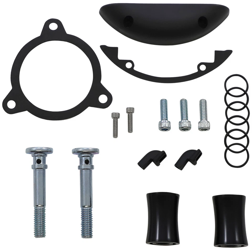 Kit de herrajes Arlen Ness negro para invertido/método/desgarro transparente/patada lateral (602-001) Foto 1 de 1