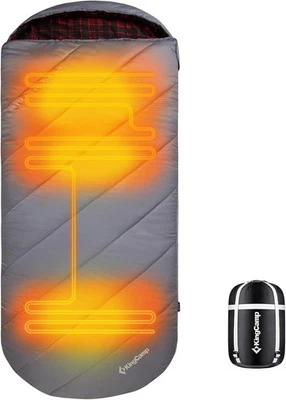 Saco de dormir KingCamp para adultos, clima frio e quente extra largo grande e alto XL P - Imagem 1 de 4