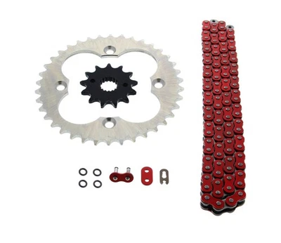 Chain & Sprockets fit Honda TRX400EX 1999-2004 Red O Ring Silver 14/38 94L - Imagem 1 de 4
