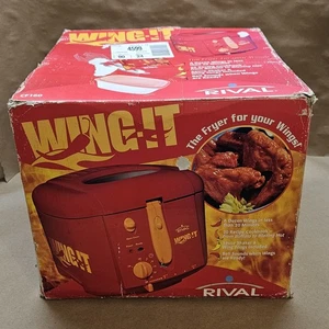 Nueva caja abierta RIVAL Wing-It Freidora Alitas de Pollo CF160 Coctelera Pinzas Libro de Cocina - Imagen 1 de 5