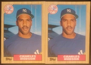 1987 TOPPS TRADED #50T NEW YORK YANKEES CHARLES HUDSON [2] COME NUOVO 06159 - Foto 1 di 5