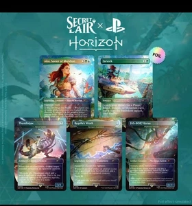 Sealed MTG Secret Lair Playstation Rainbow Foil Horizon Into the Forbidden West - Picture 1 of 2
