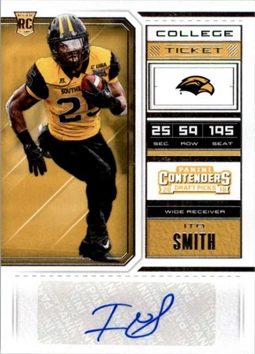 2018 Panini Contenders Draft Picks #291 Ito Smith RC Auto - NM-MT - Image 1 of 2