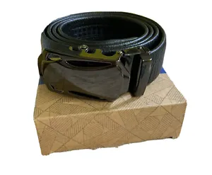 Men's Belt Genuine Leather Ratchet Dress Belt with Automatic Buckle, soft belt - Picture 1 of 12