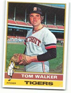 1976 Topps #186 Tom Walker EX Excellent Tigers  ID:92334