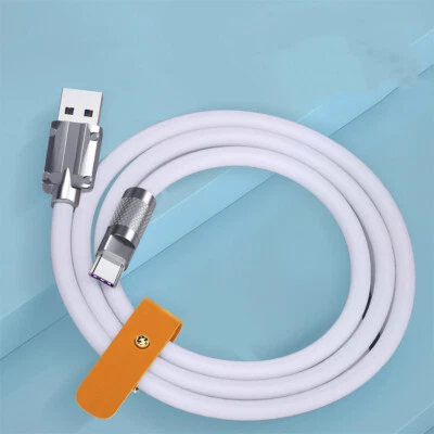 1 Meter 120W Super Fast Charging Type C Liquid Silicone USB Cable For TYPE-C - Image 1 of 4