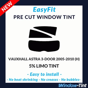 Easyfit Static Vor Cut Getönt für Opel Astra 3-door 2005-10 (H) - 5% Limo Heck - Bild 1 von 3