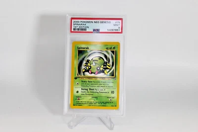 2000 Pokemon Neo Genesis 1st Edition Spinarak #75 PSA 9 MINT 54087851 - Image 1 of 2
