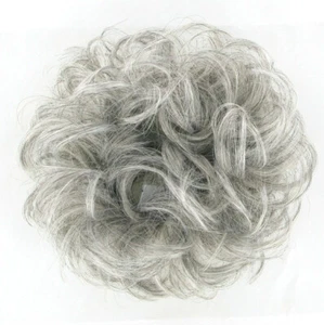 postiche chouchou chignon cheveux gris ref: 17 en 51 - Imagen 1 de 2