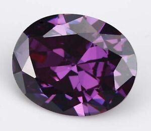 6x8 mm AAAAA Natural Purple Amethyst Gem Faceted Oval Cut 2.05 ct VVS Loose Gems