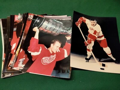 Lot of 17 Detroit Red Wings NHL Stanley Cup Finals 8x10" Glossy Photos + Alex D. - Image 1 of 4