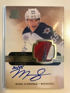 11-12 Upper Deck The Cup Auto #176 Rookie Patch ARP RC MARK SCHEIFELE Gold /55 - Foto 1 di 1