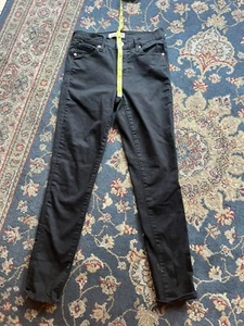 Women's GAP Black Med High Rise Jeans Size 25 | 2R Black Five Pocket - Picture 1 of 6