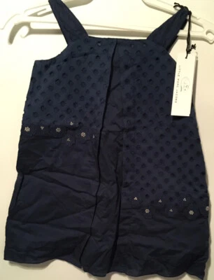 Vestido Little Marc Jacobs con superposición de ojales, índigo, 4 Foto 1 de 3