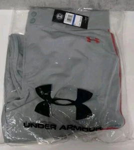 NWT Under Armour Baseball Pants Relaxed Fit Men’s Heat Gear Gray Size XL - Picture 1 of 3