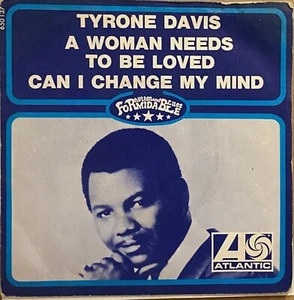 TYRONE DAVIS - Can I Change my Mind - 1969 French Atlantic 7" P/S - Picture 1 of 3