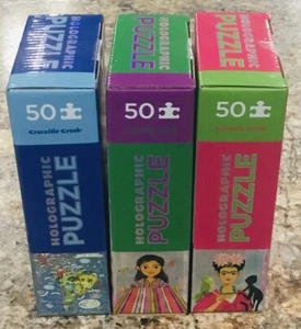 3 Latin Holographic Puzzles 50 Pieces Each 7.5" x 11" - Sealed New!!! - Picture 1 of 10
