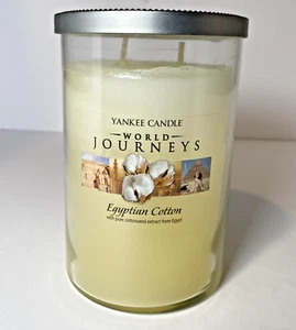 Yankee Candle World Journeys Egyptian Cotton Large 20 oz 2 Wick - Picture 1 of 4