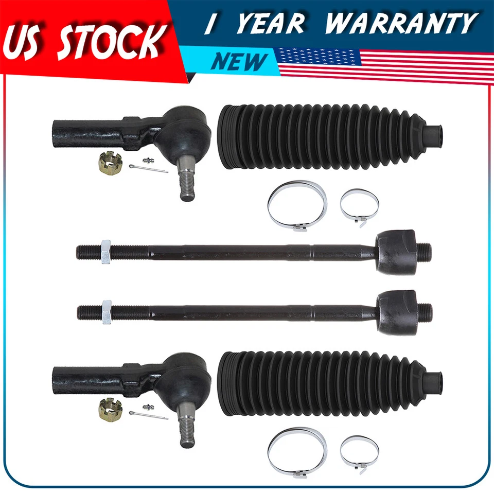 Extremo de varilla de amarre y fuelle de piñón 6 piezas para Chevrolet Corvette 1997-2004 2006-2013 Foto 1 de 4