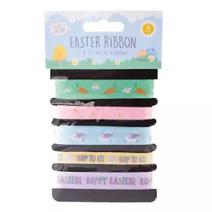 Easter Patterned Ribbon 5pk - Picture 1 of 2