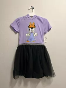 Disney Minnie Mouse Frankenstein Halloween Girl's Hooded Tutu Dress Brand New - Picture 1 of 2