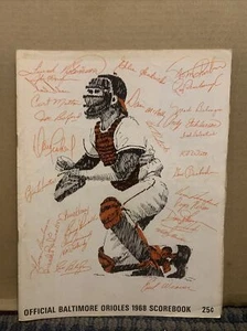 1968 BALTIMORE ORIOLES Official Score Book, vs. YANKEES (CP55)-19 - Picture 1 of 9