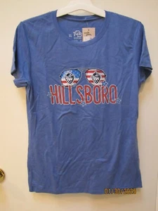 NWT 108 Stitches Ladies Blue Hillsboro Hops 4th of July Shirt Top # 10001042 XL - Picture 1 of 3