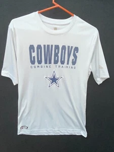 NFL Dallas Cowboys Team Apparel Combine Training Grey Shirt Men's Medium B22CS - Picture 1 of 9